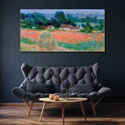 Haystack at Giverny Claude Monet Canvas wall art