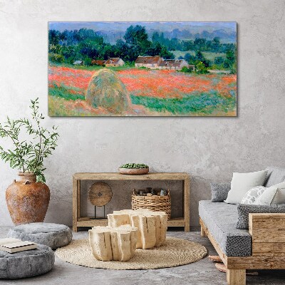 Haystack at Giverny Claude Monet Canvas wall art