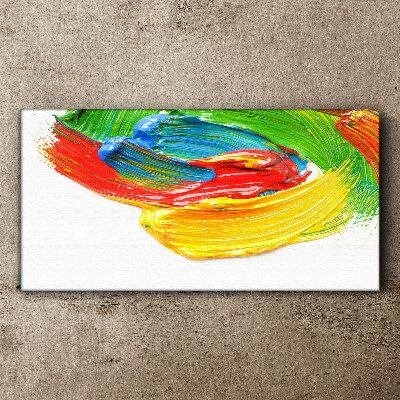 Colorful paint swirl Print on canvas