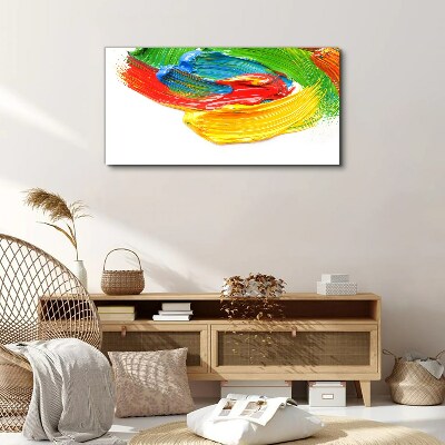 Colorful paint swirl Print on canvas