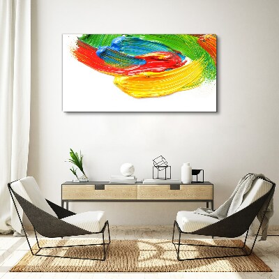 Colorful paint swirl Print on canvas