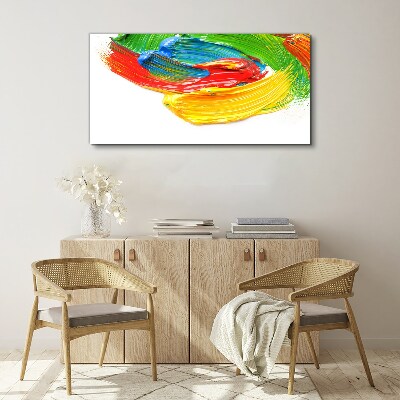 Colorful paint swirl Print on canvas
