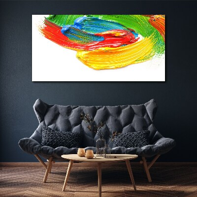 Colorful paint swirl Print on canvas