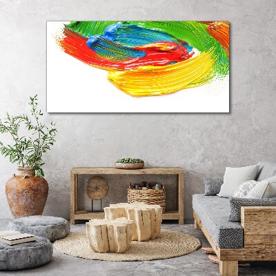Colorful paint swirl Print on canvas