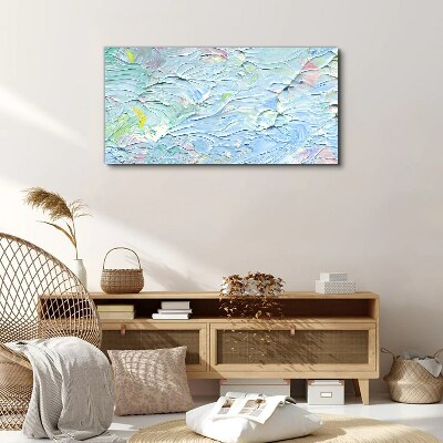 Pastel waves of emotions Canvas wall art
