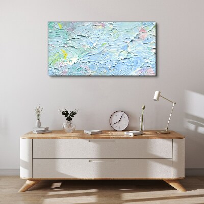 Pastel waves of emotions Canvas wall art