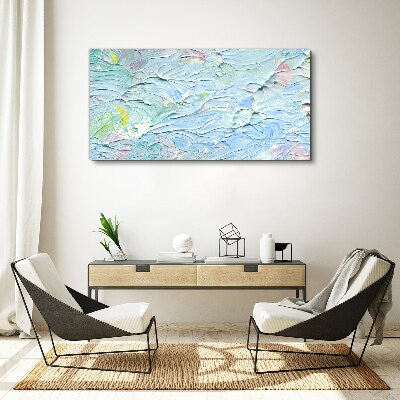 Pastel waves of emotions Canvas wall art