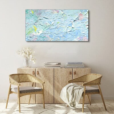 Pastel waves of emotions Canvas wall art