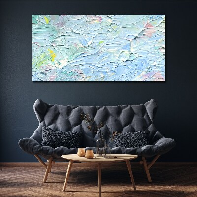 Pastel waves of emotions Canvas wall art