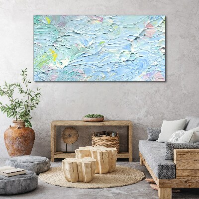Pastel waves of emotions Canvas wall art