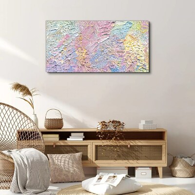 Pastel Flowers in Motion Print on canvas