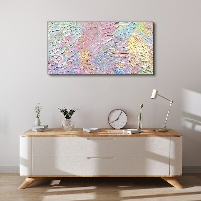 Pastel Flowers in Motion Print on canvas