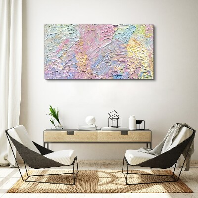 Pastel Flowers in Motion Print on canvas