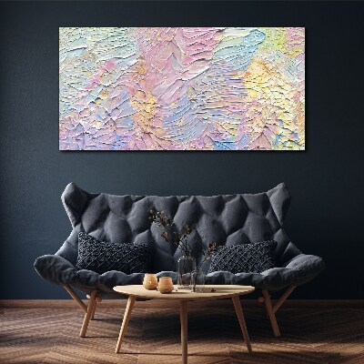 Pastel Flowers in Motion Print on canvas