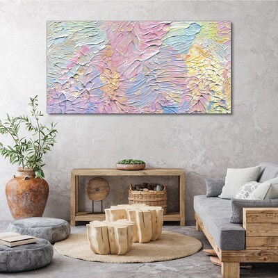 Pastel Flowers in Motion Print on canvas