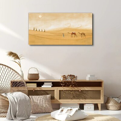 Journey through the desert Canvas wall art