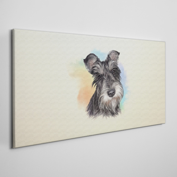 Painting pet dog Canvas print