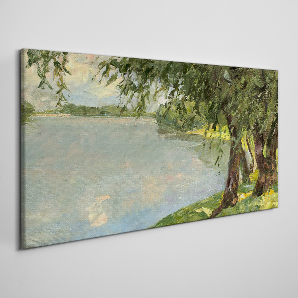 Peace by the river Print on canvas