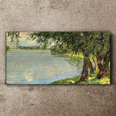 Peace by the river Print on canvas