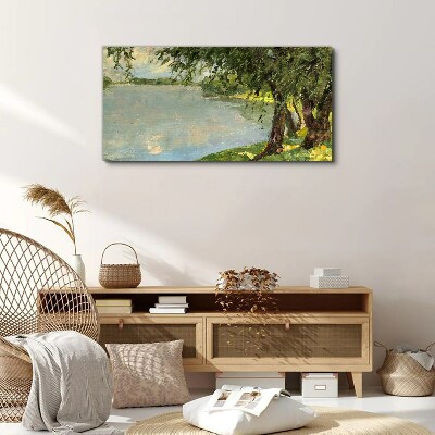 Peace by the river Print on canvas