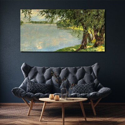 Peace by the river Print on canvas