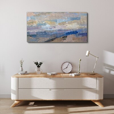 Peaceful sky over the sea Print on canvas