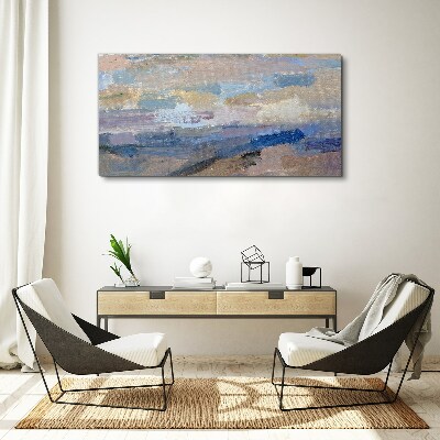 Peaceful sky over the sea Print on canvas