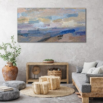 Peaceful sky over the sea Print on canvas
