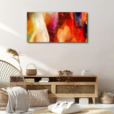 Intense colors of abstraction Print on canvas