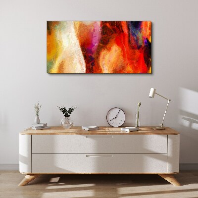 Intense colors of abstraction Print on canvas