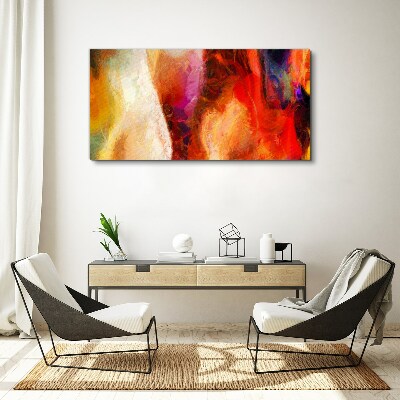 Intense colors of abstraction Print on canvas