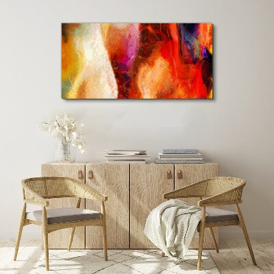 Intense colors of abstraction Print on canvas