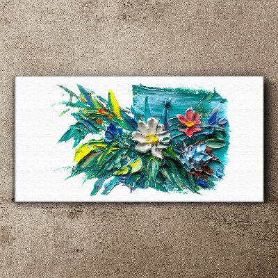 Floral explosion of colors Canvas wall art