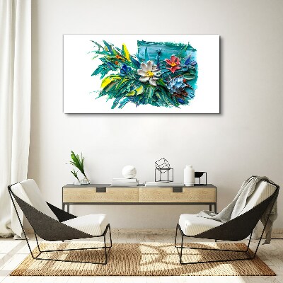 Floral explosion of colors Canvas wall art