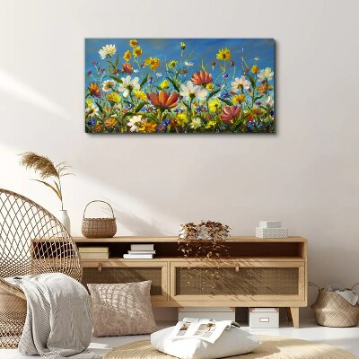 Spring floral landscape Print on canvas