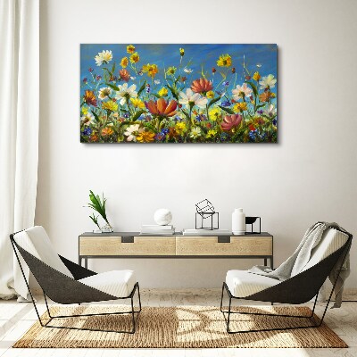 Spring floral landscape Print on canvas