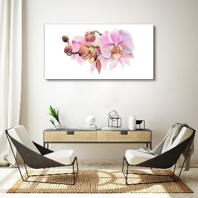 Orchid in pastel shades Print on canvas