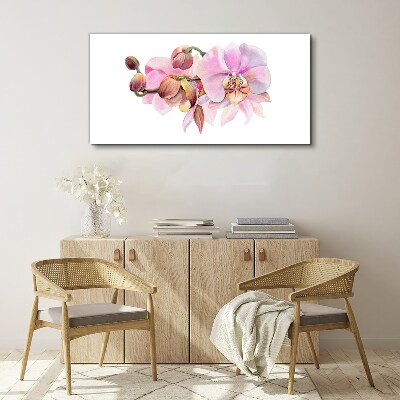 Orchid in pastel shades Print on canvas