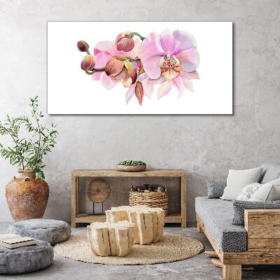 Orchid in pastel shades Print on canvas