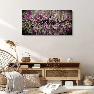 Geometric explosion of colors Canvas wall art