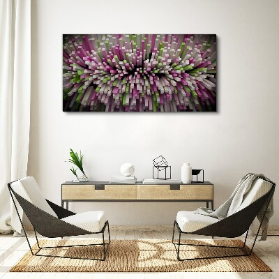 Geometric explosion of colors Canvas wall art