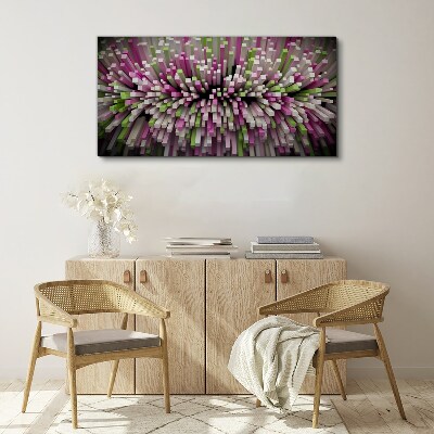 Geometric explosion of colors Canvas wall art