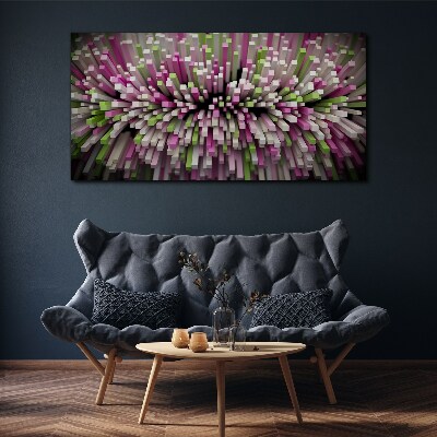 Geometric explosion of colors Canvas wall art