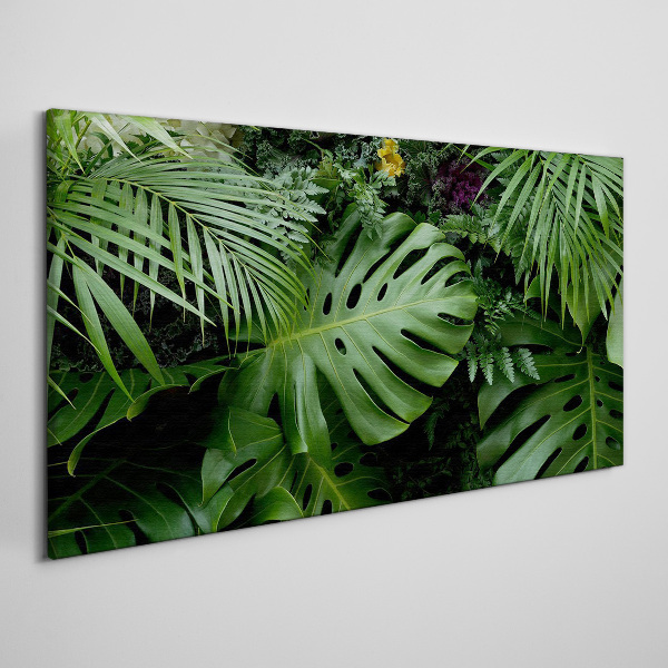 Tropical greenery in the depths of nature Print on canvas