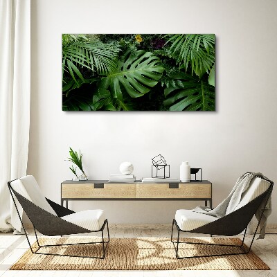 Tropical greenery in the depths of nature Print on canvas