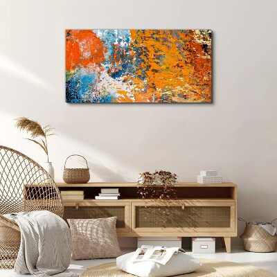 Dynamic colors in an abstract landscape Canvas wall art