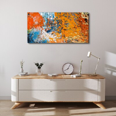 Dynamic colors in an abstract landscape Canvas wall art