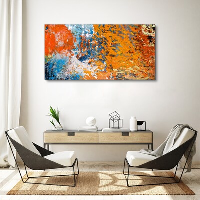 Dynamic colors in an abstract landscape Canvas wall art