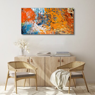 Dynamic colors in an abstract landscape Canvas wall art