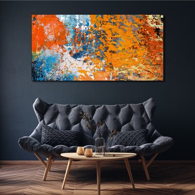 Dynamic colors in an abstract landscape Canvas wall art
